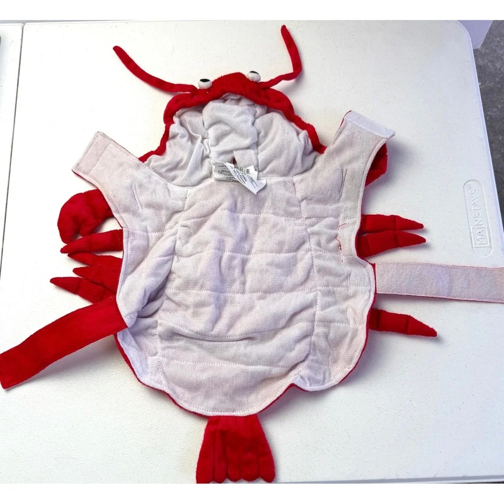 Pet Halloween Lobster Dog Costume Red S Medium Sea Creature Animal Hooded S/M